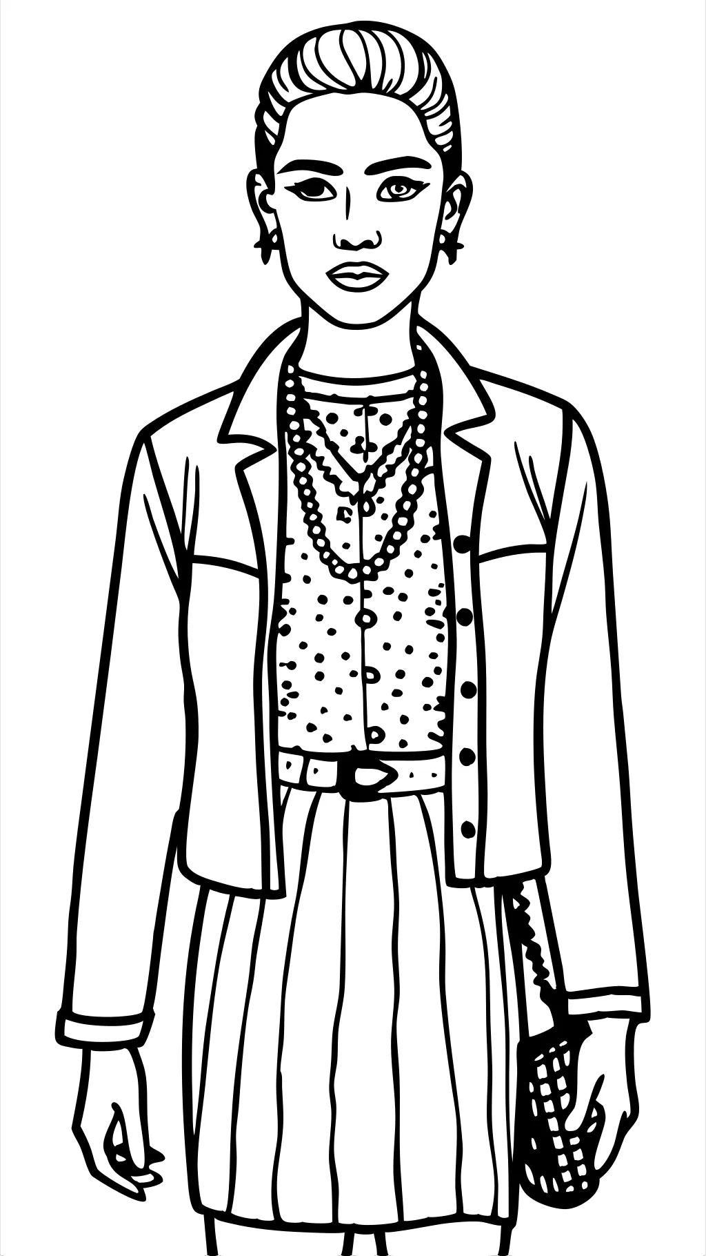 realistic fashion coloring pages